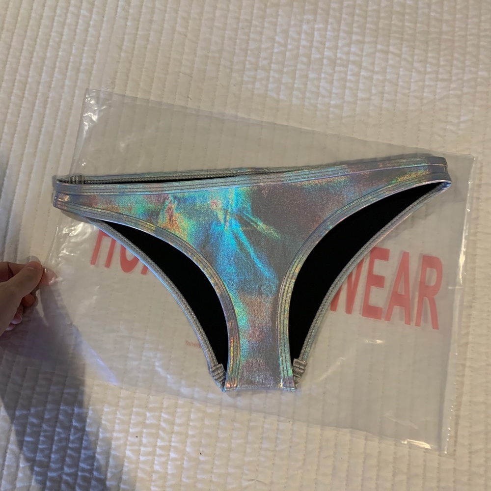 Hoaka holographic cheeky bikini size small